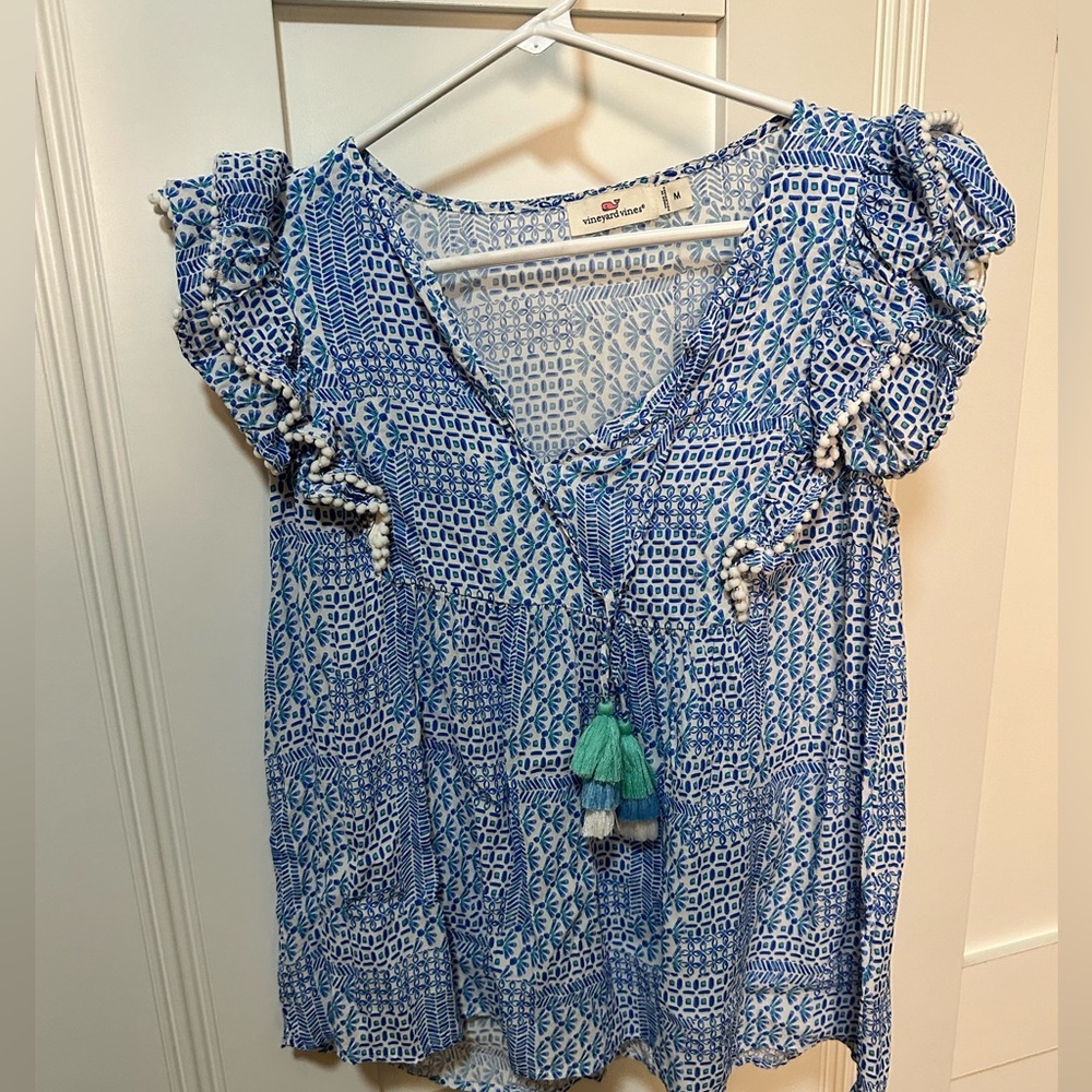Vineyard vines flutter sleeve top